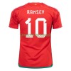 Original Fußballtrikot Wales RAMSEY 10 Heimtrikot WM 2022 Für Herren